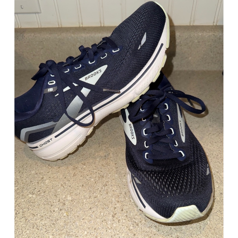 Brooks Ghost 15 Women's Navy Blue Running Shoes Sneakers Size 8